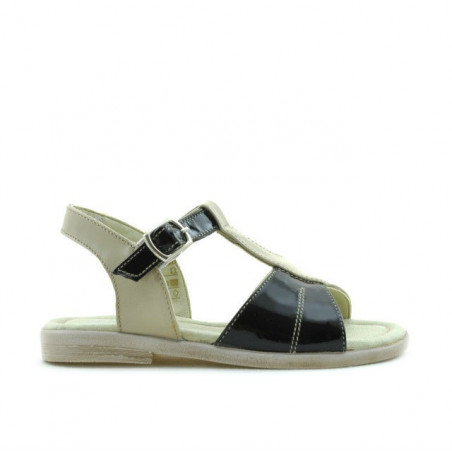 Pienten lasten sandaalit 40c beige+mustalakka