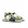 Pienten lasten sandaalit 40c beige+mustalakka