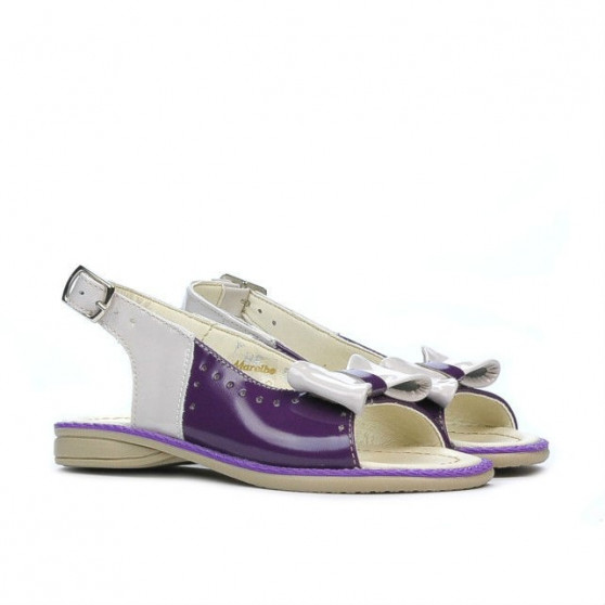 Alle pikkulasten sandaalit 58c lakka violetti+beige