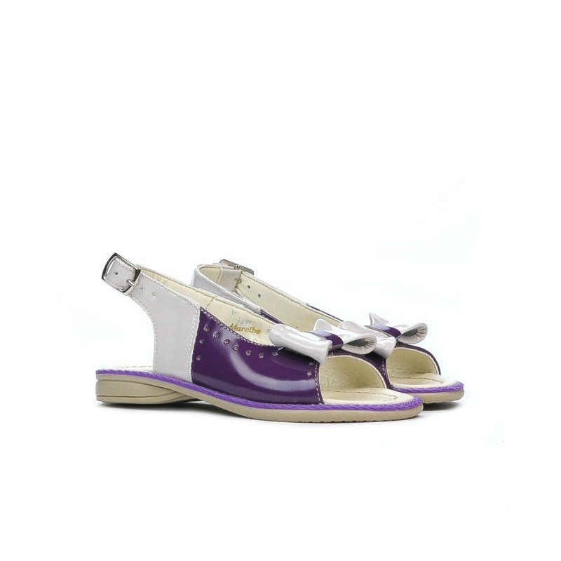 Alle pikkulasten sandaalit 58c lakka violetti+beige