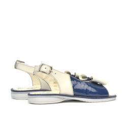Pienten lasten sandaalit 58c indigo-lakka+beige