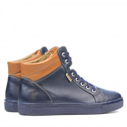 Miesten saappaat 4103 indigo+ruskia