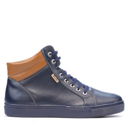 Miesten saappaat 4103 indigo+ruskia