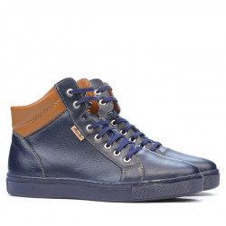 Miesten saappaat 4103 indigo+ruskia