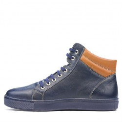 Miesten saappaat 4103 indigo+ruskia