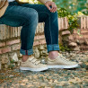 Miesten lenkkitossut 893sc beige tarranauha