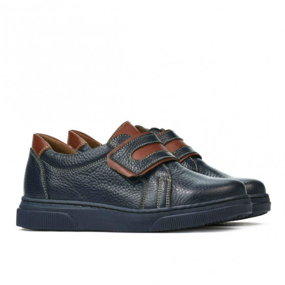 Lasten kengät 2004 indigo+ruskea