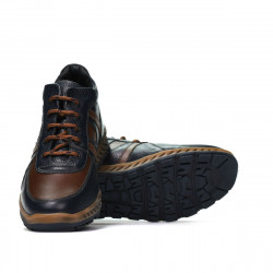 Miesten saappaat 4120 indigo+ruskea