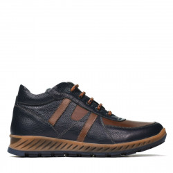 Miesten saappaat 4120 indigo+ruskea
