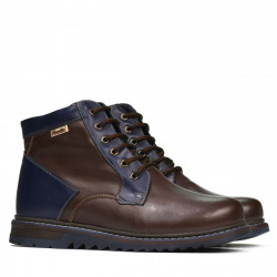 Miesten nilkkurit 497 kahvi+indigo