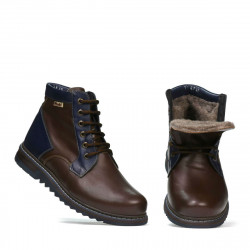Miesten nilkkurit 497 kahvi+indigo