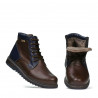 Miesten nilkkurit 497 kahvi+indigo