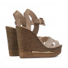 Naisten sandaalit 5078 beige+kulta