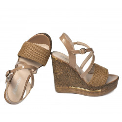 Naisten sandaalit 5079 cappuccino