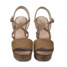 Naisten sandaalit 5079 cappuccino