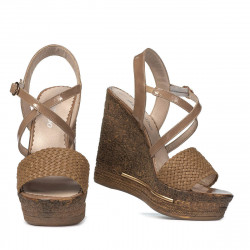 Naisten sandaalit 5079 cappuccino