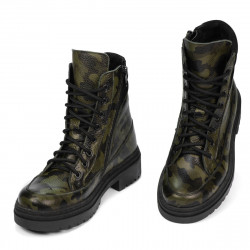 Naisten saappaat 3362 khaki camo
