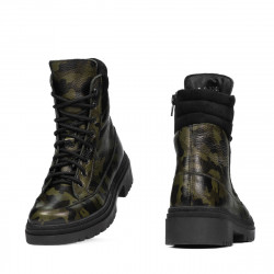 Naisten saappaat 3362 khaki camo