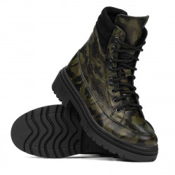 Naisten saappaat 3362 khaki camo