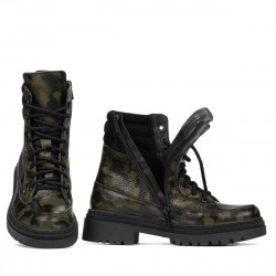 Naisten saappaat 3362 khaki camo
