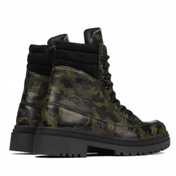 Naisten saappaat 3362 khaki camo