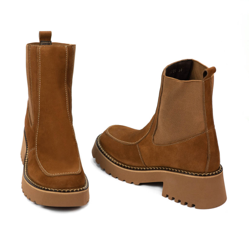 Naisten saappaat 3369 ruskea bufo
