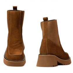 Naisten saappaat 3369 ruskea bufo