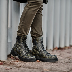 Naisten saappaat 3362 khaki camo
