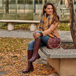 Naisten saappaat 3365 bordo lifestyle