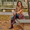 Naisten saappaat 3365 bordo lifestyle