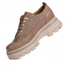 Naisten rento kengät 6043 cappuccino yhdistelmä