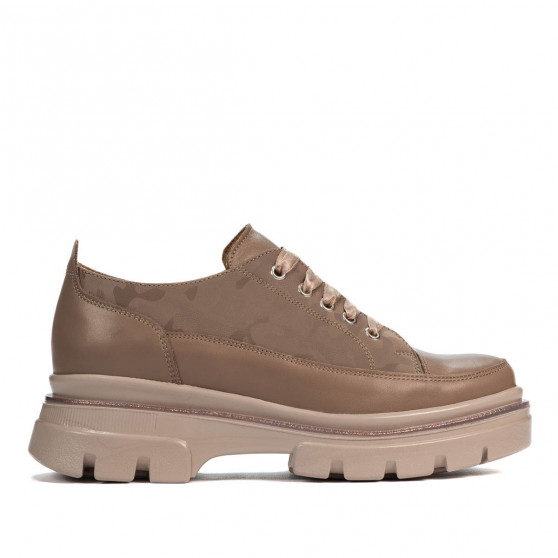 Naisten rento kengät 6043 cappuccino yhdistelmä