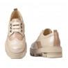 Naisten rento kengät 6047 beige yhdistettynä