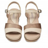 Naisten sandaalit 5087 beige yhdistettynä