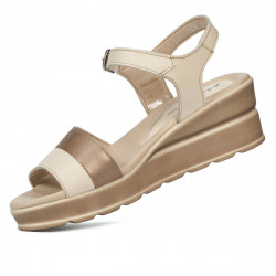 Naisten sandaalit 5087 beige yhdistettynä