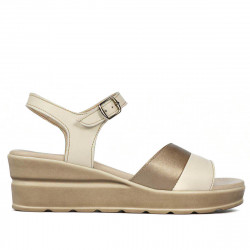 Naisten sandaalit 5087 beige yhdistettynä