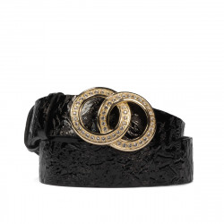 Naisten vyö 09ld musta lakka