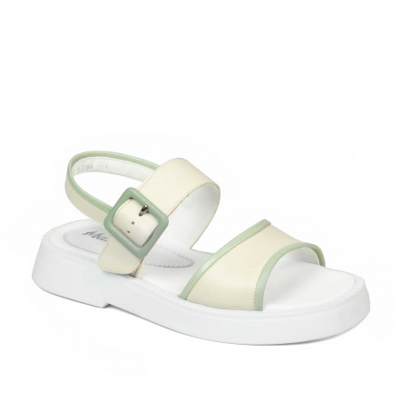 Naisten sandaalit 5094 beige yhdistelmä