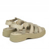 Naisten sandaalit 5099 beige yhdistelmä