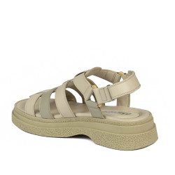Naisten sandaalit 5099 beige yhdistelmä