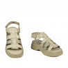 Naisten sandaalit 5099 beige yhdistelmä