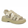 Naisten sandaalit 5099 beige yhdistelmä