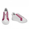 Naisten urheilukengät 6073 valkoinen+fuksia