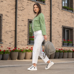 Naisten lenkkarit 6073 valkoinen+harmaa lifestyle