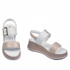 Naisten sandaalit 5107 helmiäinen beige yhdistelmä