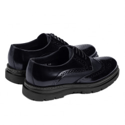 Elegantit miesten kengät 972 lakka indigo yhdistettynä