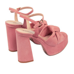 Naisten sandaalit 1310 rosa veluuria