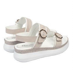 Naisten sandaalit 5106 valkoinen+ivory