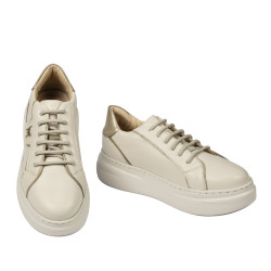 Naisten urheilukengät 6077 beige yhdistelmä