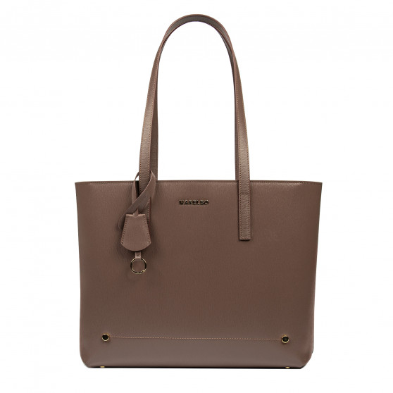 Naisten olkalaukku 030g cappuccino saffiano